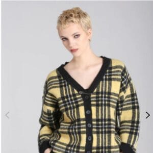 Cardigan Corey Jaune et Noir
