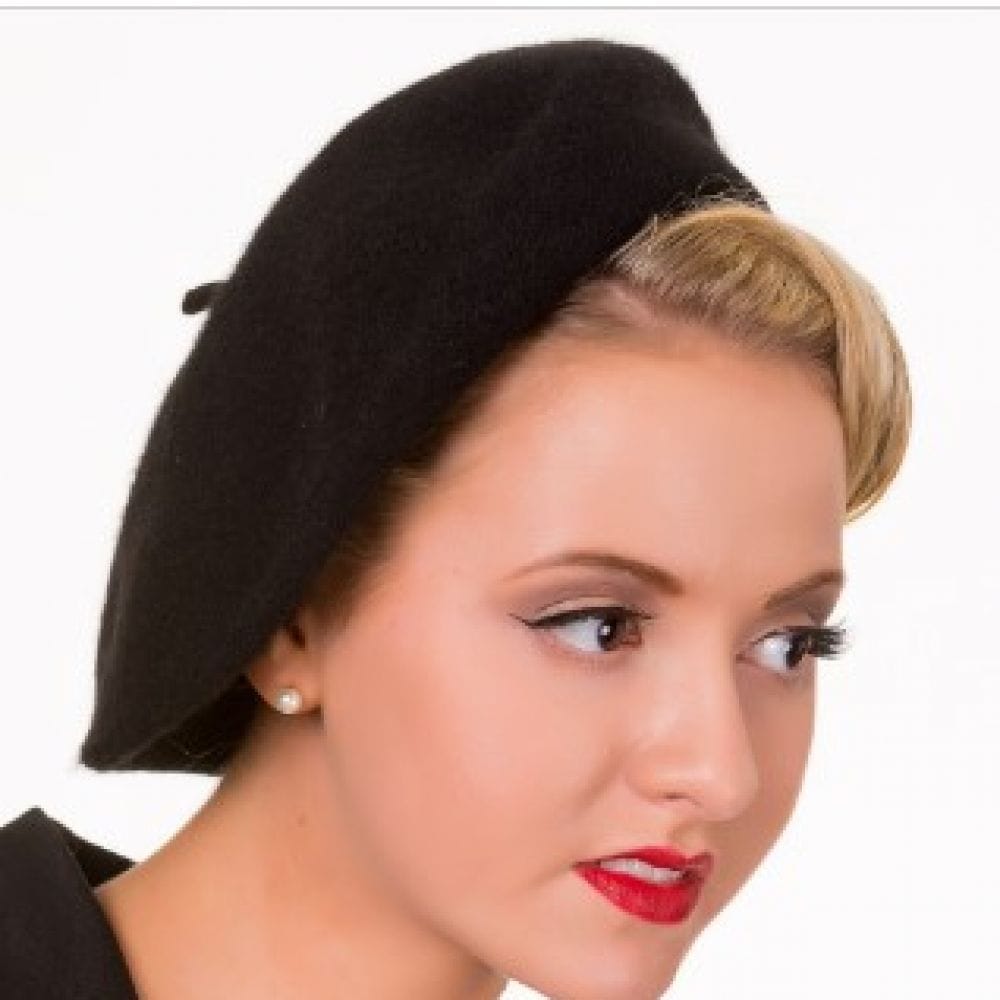 Beret Vintage Claire Noir