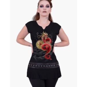 Mini-Robe à la Taille Cloutés Shenlong - Coupe Femme
