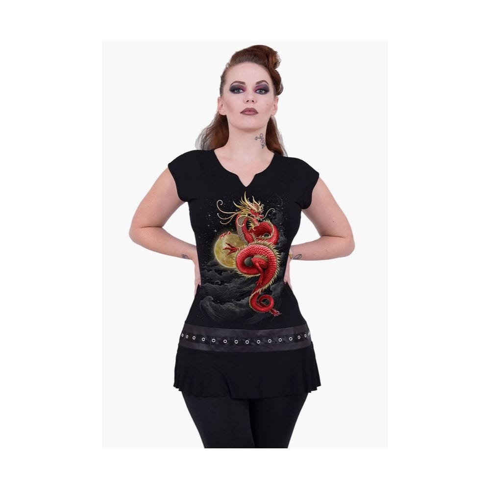 Mini-Robe à la Taille Cloutés Shenlong - Coupe Femme