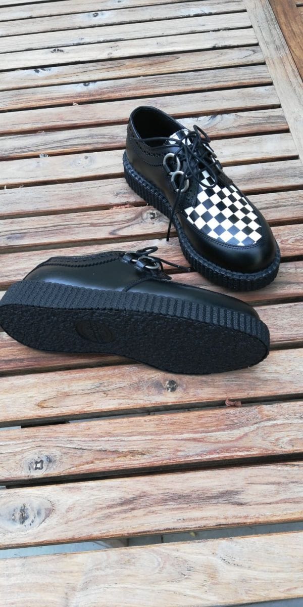 Chaussure Creepers Chess Black-Whit Nervermind