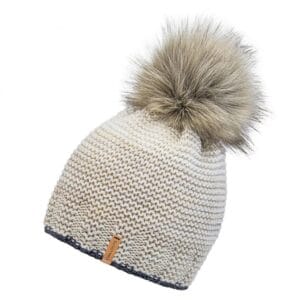 Bonnet D'Hiver Klara Bonnet A Pompon Beige