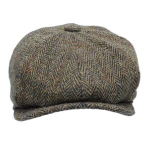 Casquette Scott Newsboy Harris Vert Brun HB